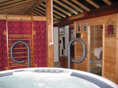 Jacuzzi sauna et salon d'été